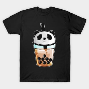 For Those Who Love Boba Tea With Pandas T-Shirt